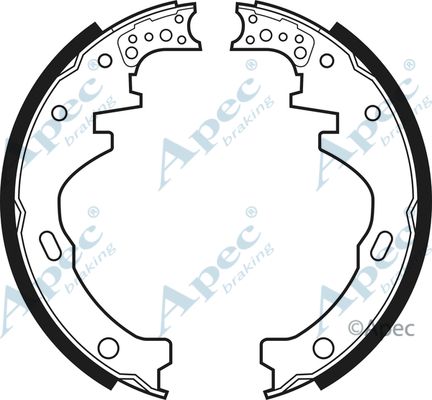 APEC BRAKING Комплект тормозных колодок SHU355